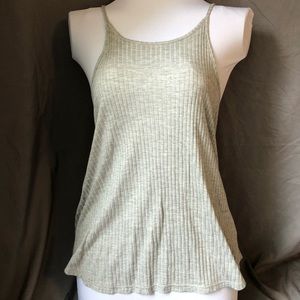 LF light grey ribbed tank top